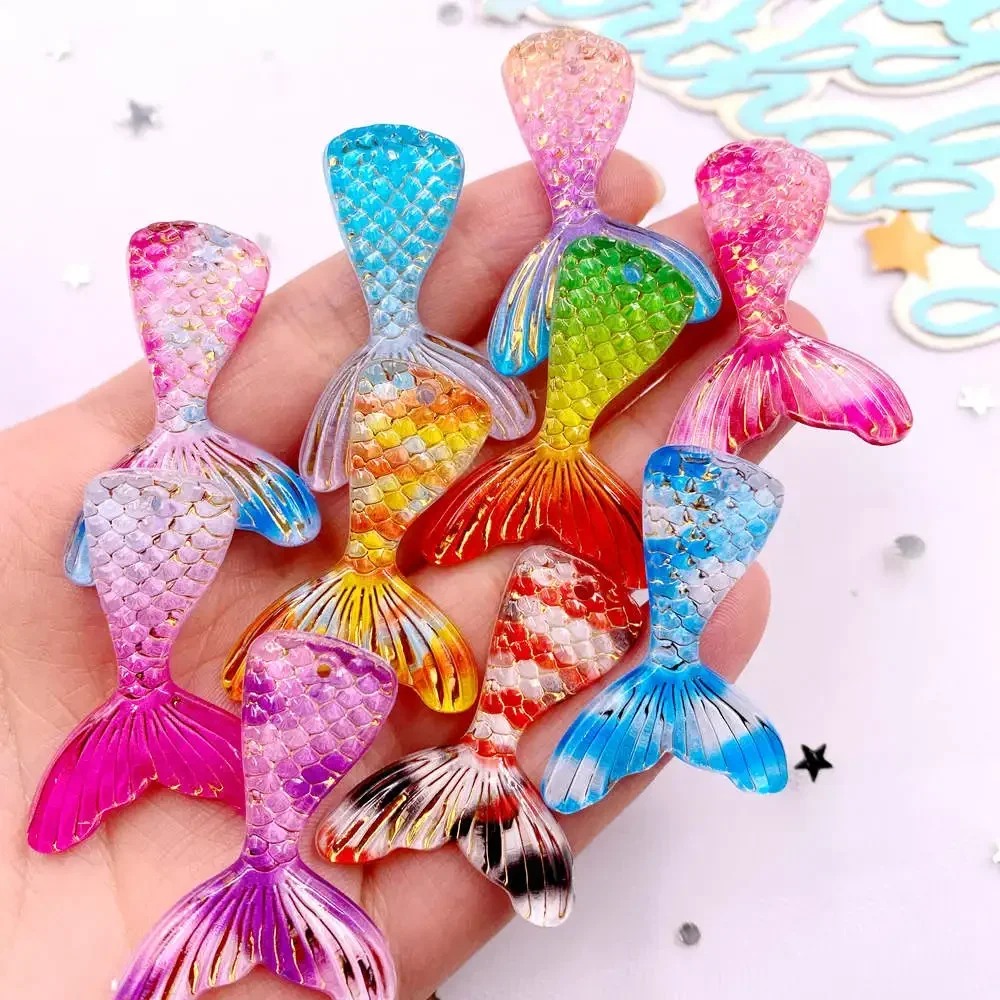 Paradise Jewelry & Watches Llc - 10 szt. Brokatowe, kolorowe żywiczne figurki