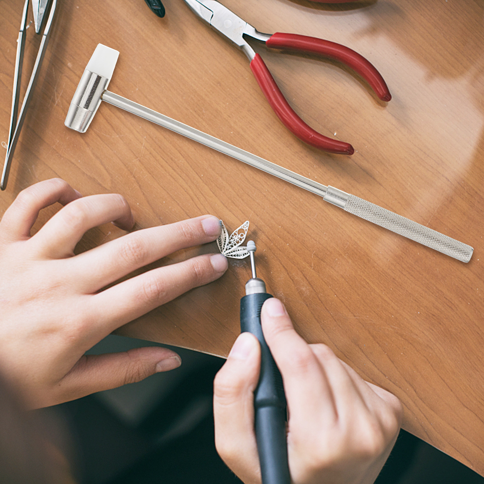 Jewelry Y Watches - Zestaw 3 miniaturowych młotków z odłączanymi