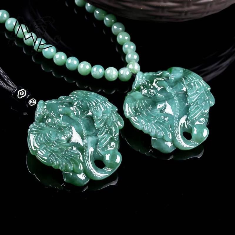 Jewelry & Watches Sp Z Oo Opinie - Naturalny prawdziwy szmaragdowy niebieski wisiorek Pixiu