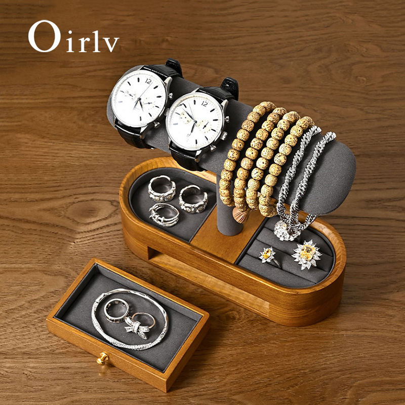 Jewelry Watches Box - Oirlv Organizer na zegarki z litego
