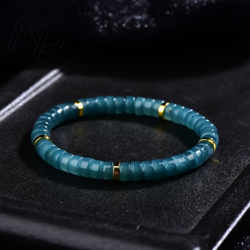 Jewelry & Watches Sp Z Oo Opinie - Naturalny Jadeit Niebieski Wodny Koraliki Abakusowe