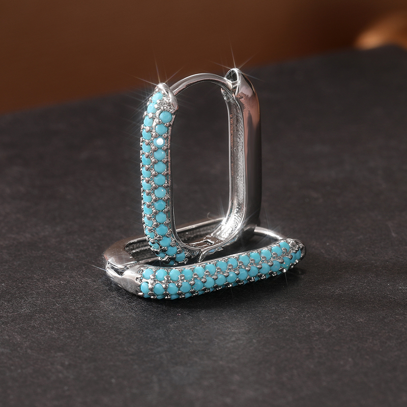 Wykwintne kolczyki koła z imit – Turquoise Stone Ring recenzja i cena