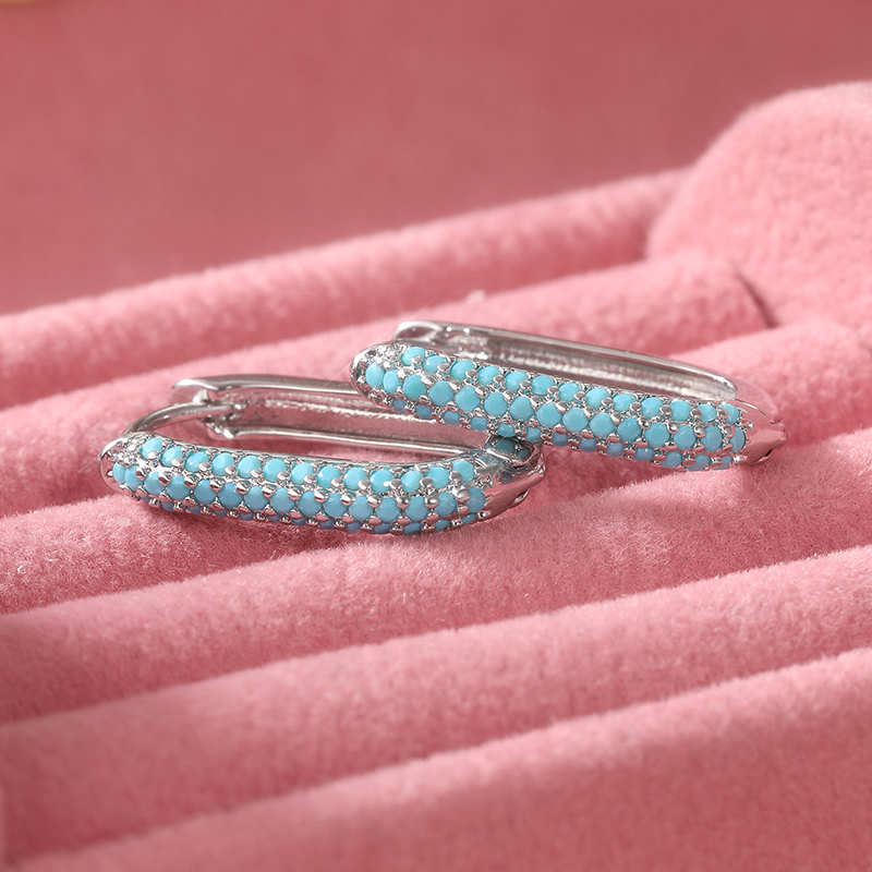 Wykwintne kolczyki koła z imit – Turquoise Stone Ring recenzja i cena