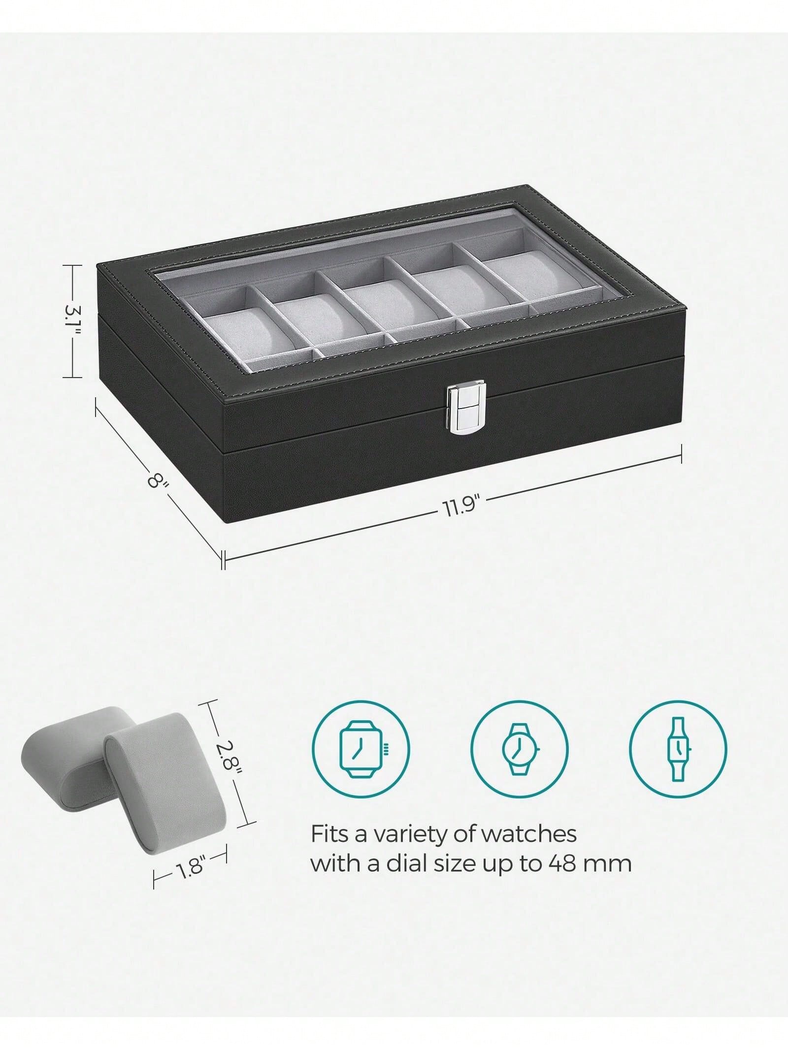 Pudełko na zegarki z 12 przegr – Jewelry Watches Box recenzja i cena