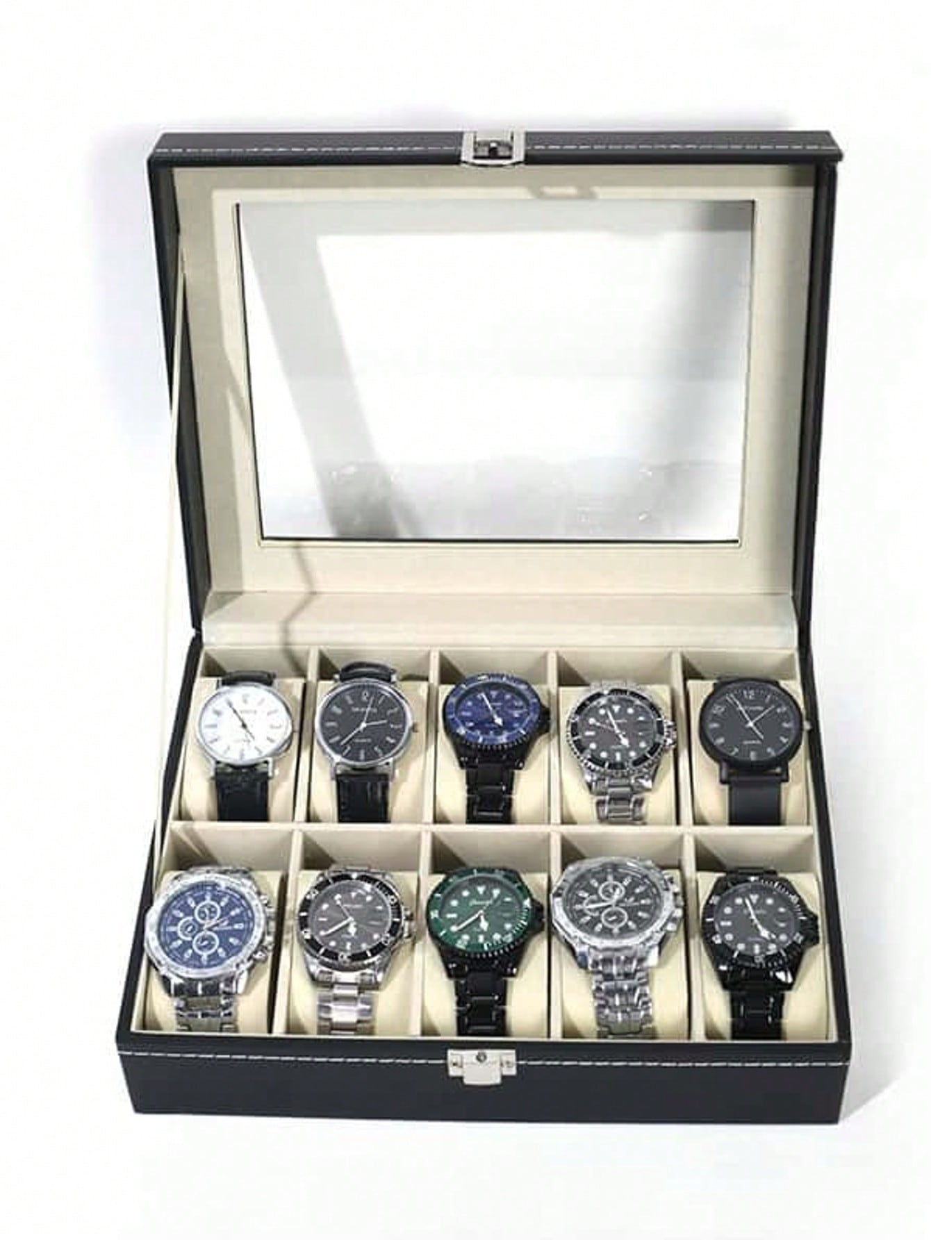 Skórzane pudełko na zegarki z  – Jewelry Watches For Men recenzja i cena