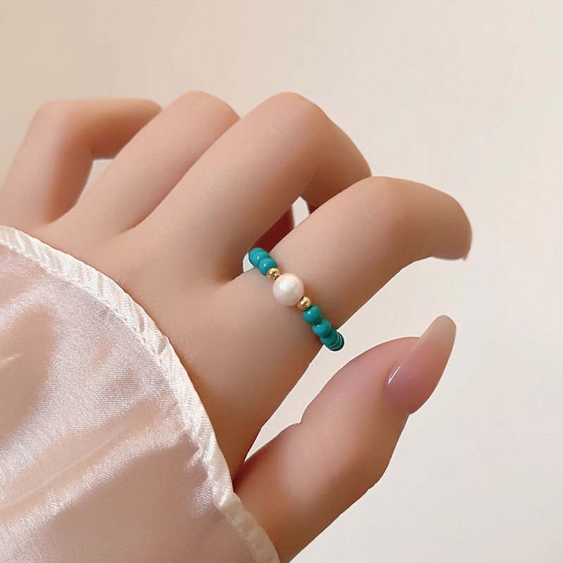 New Arrival modna naturalna pe – Turquoise Stone Ring recenzja i cena