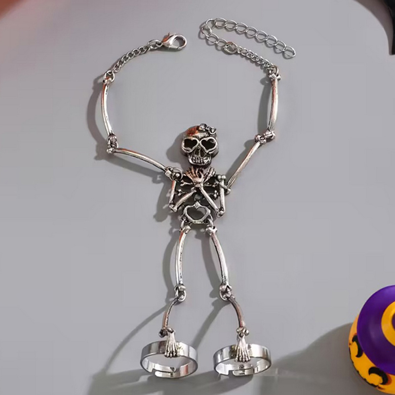 1 szt. Bransoletka z ręką szki – Gothic Skull Ring recenzja i cena