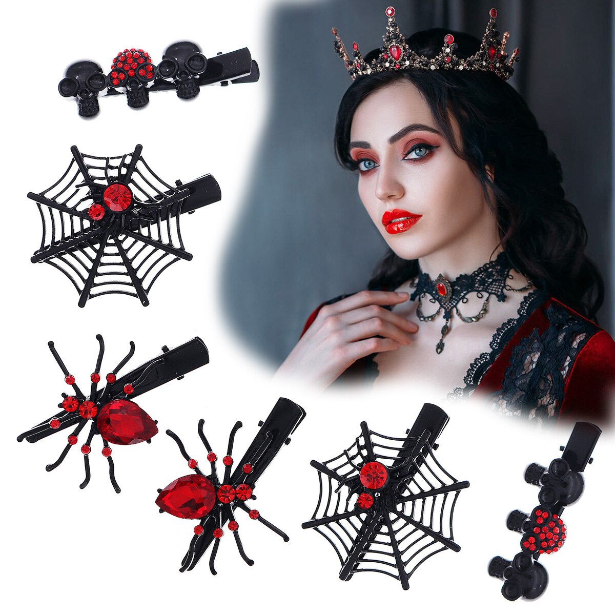 Gothic Punk Black Spider Anima – Gothic Skull Ring recenzja i cena