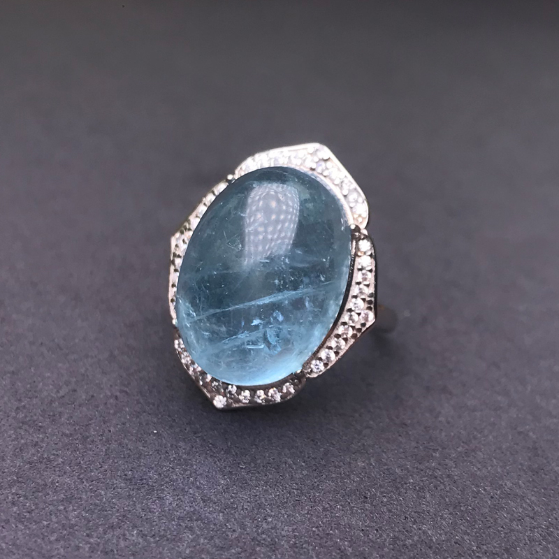 Pierścionki CSJ z dużym kamien – Turquoise Stone Ring recenzja i cena